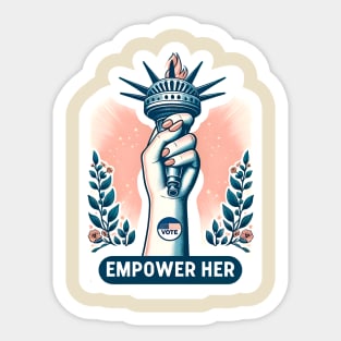 Empower Her: Vote for Change Sticker